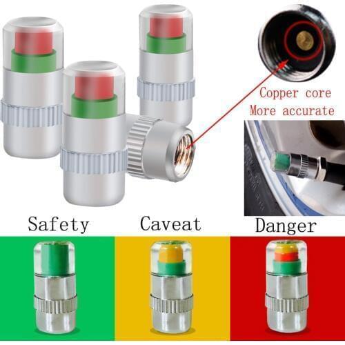 Universal 2.4Bar 30 PSI Motorcycle Car Auto Tire Pressure Monitor Valve Stem Caps Sensor Indicator Eye Alert Diagnostic Tools