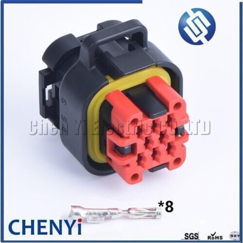 1 Set ECU High Quality 8 Pin Tyco AMP Female Waterproof Automotive Connector Plug 776286-1 With Terminals 770520-1