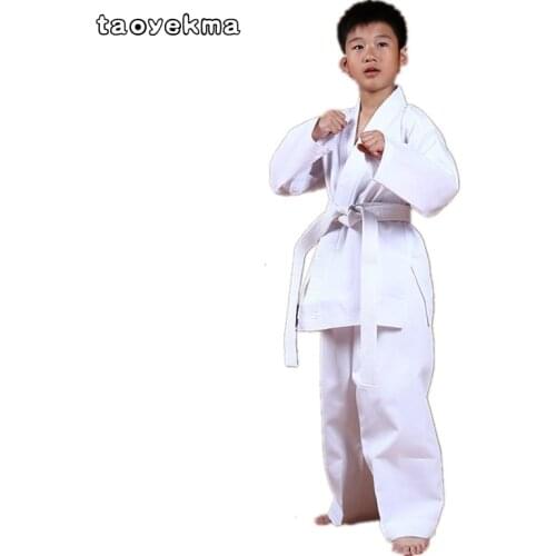 High Quality Taekwondo Costume New Childrens Judo Sports Training Suit Explosion Fitness Clothes Sports Taekwondo T16