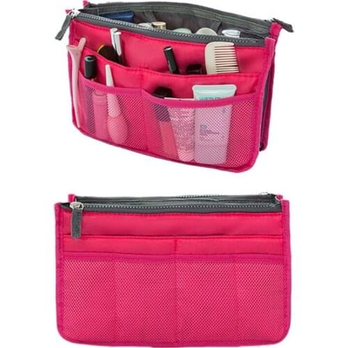 200pcs Women Make Up Cosmetics Bag Multifunction Organizer Travel Insert Handbag Organiser Storage Travel Bag