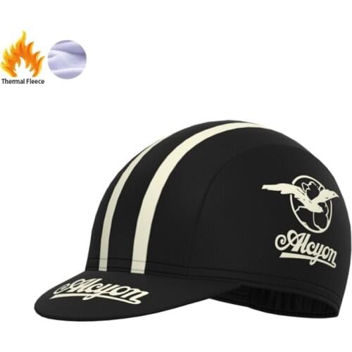 1989 Competition Alcyon Team Retro Man And Women Cycling Fleece Cap Triathlon Mtb Bike Jersey Fleece Hat Gorra de ciclismo