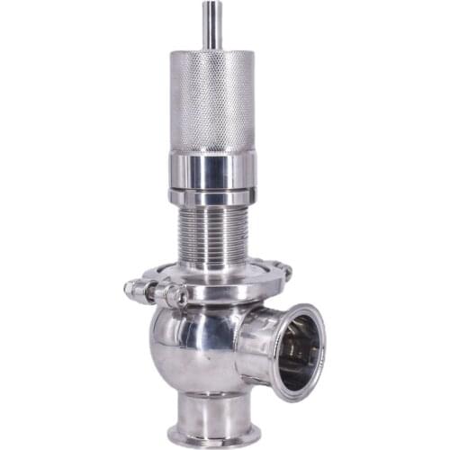 2" Tri Clamp Adjustable Pressure Relief Safety Valve Sanitary SUS 304 Stainless Steel Liquid Gas Brew Diary Product