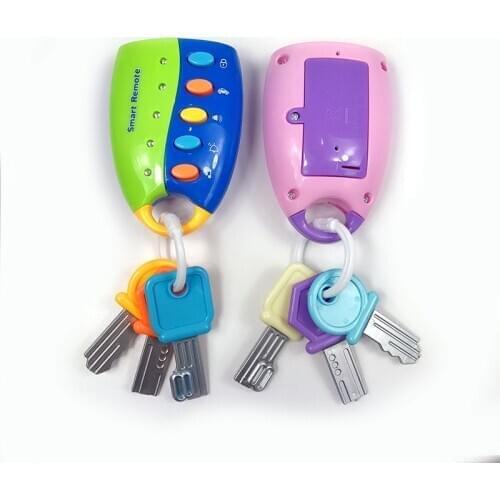 2020 Baby Car Key kids Musical Keys Kids Sound and Light Pretend Toy Keychain