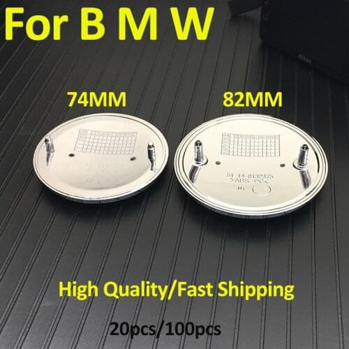 Car 51148132375 82MM PVC 8.2cm Front Hood Head Caps Accesory Rear Trunk Covers For bmw E90 F10 F30 F15 E91 E92 E93 F02 Logo