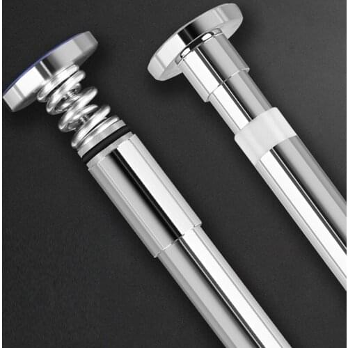 Free shower curtain shower curtain rod free punching telescopi bathroom hanging curtain thick waterproof