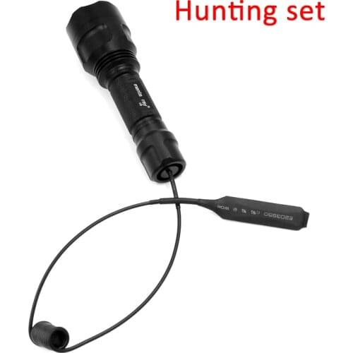 C8 Cree XM-L2 U3 10*7135 1-Mode (on/off) 3500mA LED Hunting Flashlight Lamp + Tactical Remote Switch