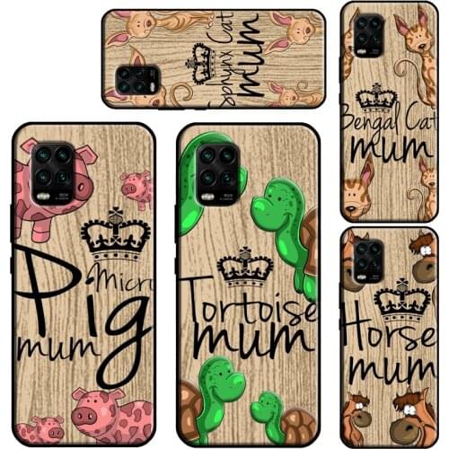 Sphynx Cat Horse Turtle Sheep Mum Case For Xiaomi Mi 11 Lite 10 9 9T 10T Pro A3 11 Ultra POCO M3 X3 Pro F2 F3 Phone Fundas