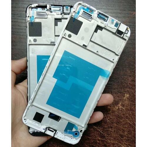 For Huawei Y6 2018 Front Bezel/Middle Frame Housing Cover on battery cover For HUAWEI Y6 Pro 2018 phone parts replacement