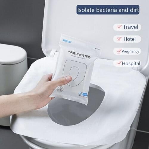 Travel Disposable Toilet Paper Seat Cover Mat Waterproof Toilet Paper Pad Camping Bathroom Accessories Set Independent Packaging