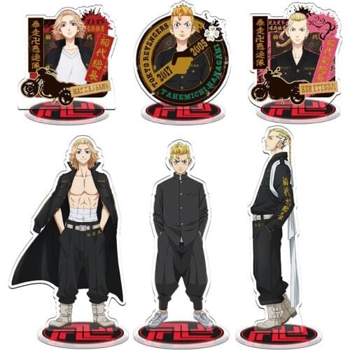 Anime Tokyo Revengers Figure Acrylic Stand Manjiro Ken Takemichi Hinata Atsushi Cosplay Model Plate Desk Decor Standing Fans Hot