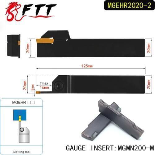 MGEHR2020-2 Extermal Parting and Grooving Turning Tool Holder For MGMN200 Insert Right Hand Bars MGMN 200