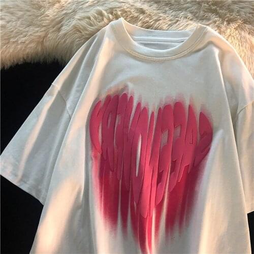 Harajuku short T-shirt female design sense niche ins tide online celebrity female summer 2021 new super fire half sleeves