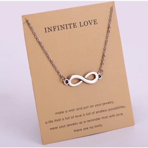 Infinity Love Moon Star Pendant Necklaces Best Friend Friendship Love Women Girls Jewelry Party Christmas Gift