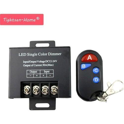 30A LED Dimmer Glare Flash controller 12-24V 360W Adjustable Brightness Lamp Strip Driver Single Color Light Power Supply 5050