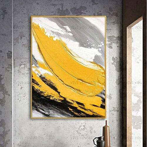 Landscape Abstract Painting Style Modern Wall Art Canvas Painting Acrylic Paints For Home Wall Decoration No Frame