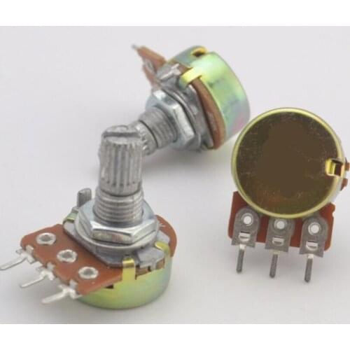 6mm Potentiometer Pot single joint amplifier Pots 1K 2K 5K 10K 20K 50K 100K 250K 500K 1M
