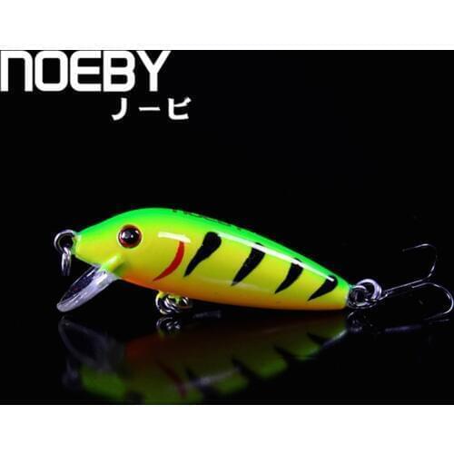 Noeby Lure Minnow Baits 50mm 3.3g Floating 0-1m Fishing Lure Isca Artificial Para Pesca VMC Treble Hook Carp Fishin Leurre Peche