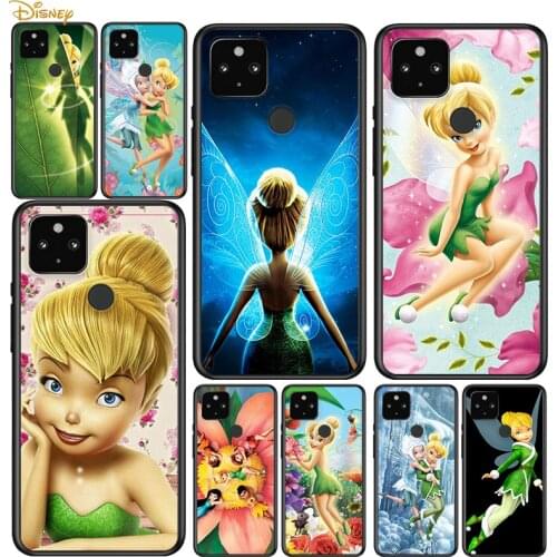 Tinkerbell princess Shockproof Cover for Google Pixel 5 5A 4 4A XL 5G Black Phone Case Shell Soft Fundas Coque Capa