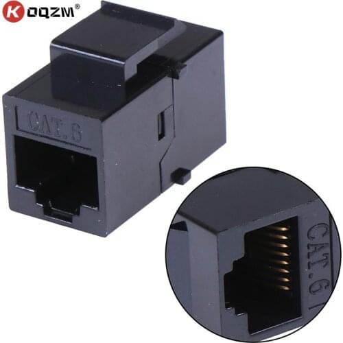 1pc CAT6 Straight Through Network Module RJ45 Connector Information Socket Computer Coupler Cable Adapter Ethernet Keystone Jack