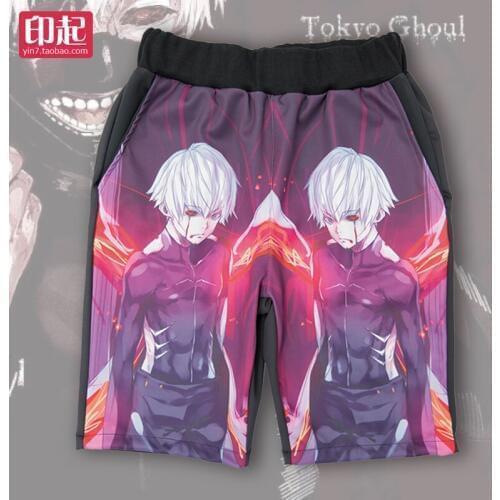 Anime shorts Tokyo Ghoul Cosplay casual summer Anime short pants for men and women