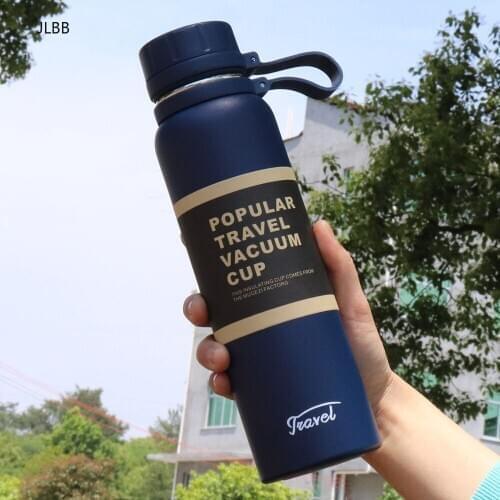 1100ml/850ml/650ml Double Stainless Steel Sport Vacuum Flask Outdoor Climbing Fitness Thermal Bottle Coffee Tea Insulation Cup