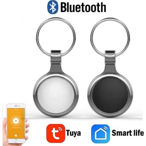 Tuya/Smart Life Anti-lost Key Locator Keychain, Mobile Phone Loss Alarm Two-way Key Finder Device, Smart Tag GPS Tracker