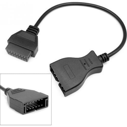Universal 12 Pin OBD1 To 16 Pin OBD2 Converter Adapter Cable