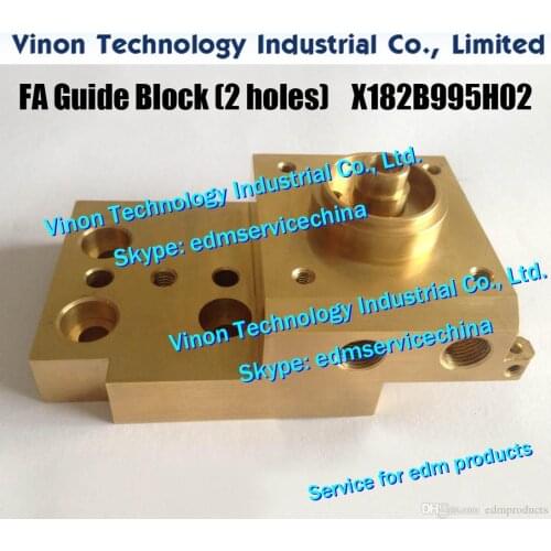 X182B995H02 Lower Die Block with AF2 type 2-1/8" tap hole for Mitsubishi DWC-FA/RA series machines X182B684H01 (ME701B) Wire EDM