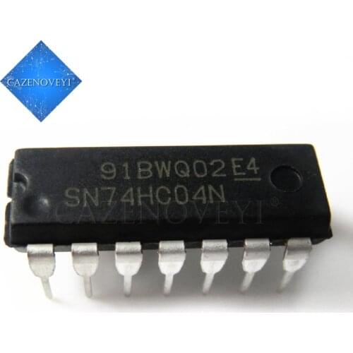 10pcs/lot SN74HC04N 74HC04N 74HC04 DIP-14 In Stock