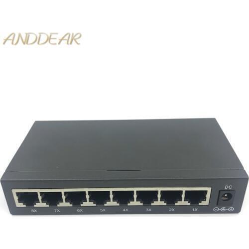 12V24v8 port reverse poe switch power supply wireless routing ap Haikang network camera isolation lightning protection two power