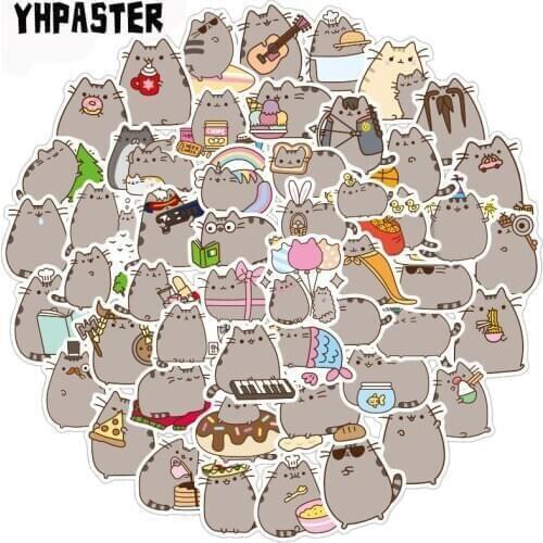 50-100pcs/pack Cute Cat Graffiti Stickers Cartoon Stickers For Laptop Luggage Motorcycle Phone Skateboard Pegatinas
