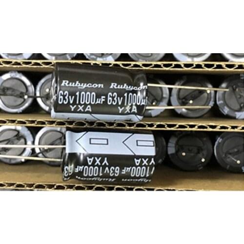63v 1000uf 100% Japan Original New YXA Capacitance High quality Electrolytic Capacitor Radial 16x25mm +/- 20