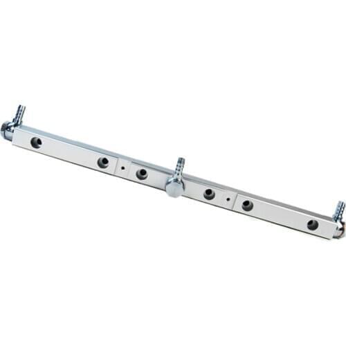 High flow racing Aluminum fuel rail kit for vr6 turbo compressor black/silver FR-02-BK