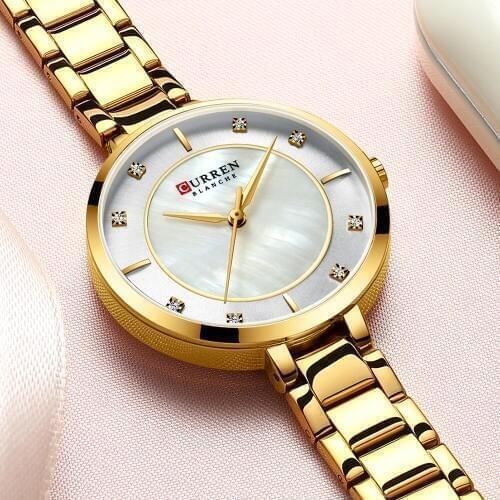 Women CURREN Watches Fashion Lady Luxury Watch Stainless Steel Dress Watch Women Quartz Wrist Watch Feminino Montre Femme 2020