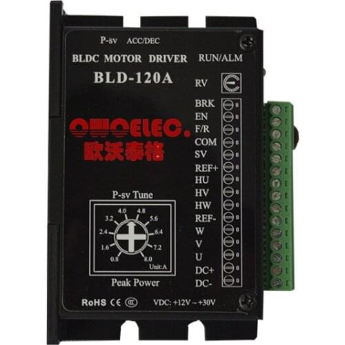 12V-30VDC Brushless dc motor driver, BLDC motor controller for 24V Less than 120W 3phase with Hall brushless dc motor