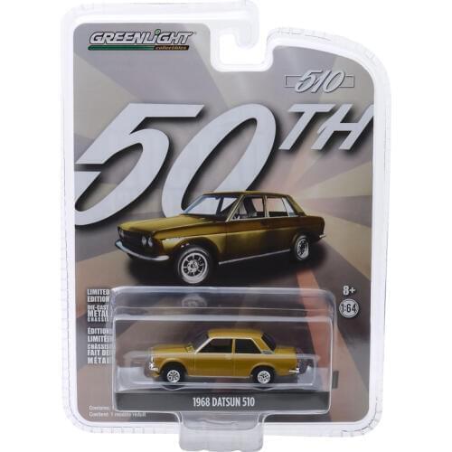 GreenLight 1:64 1968 Datsun 510 Alloy model car Metal toys for childen kids diecast gift