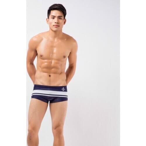 Hot-selling New Casual Comfortable Mens Patchwork Swimming Boxers Sexy Matching Beach Spa Swimming Trunks