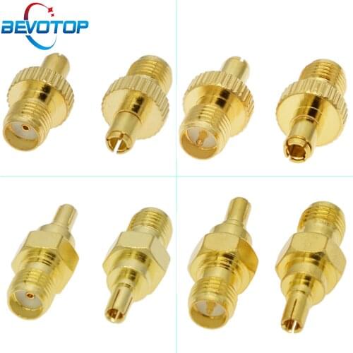 100pcs/lot RF Coaxial Adapter SMA To TS9/CRC9 Coax Connector SMA/RP-SMA Female Jack To TS9/CRC9 Male Plug Gold Plated 4 Types