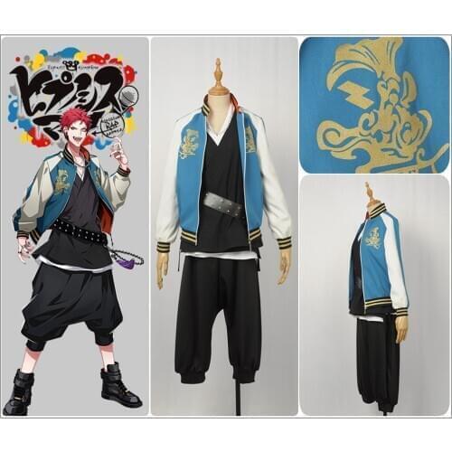 Game DRB Bad Ass Temple Evil Monk Cosplay Costume Custom Mens Womens Long Sleeve Blue Jacket Pants White Hoodies Shirt Short