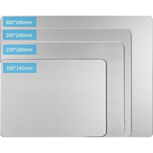 Mouse Pad anti-skid Metal Mouse Pad Aluminum Alloy Mouse Mat Ultra-thin Anti-slip Wear-resistant Scratch-resistant Mouse Pad