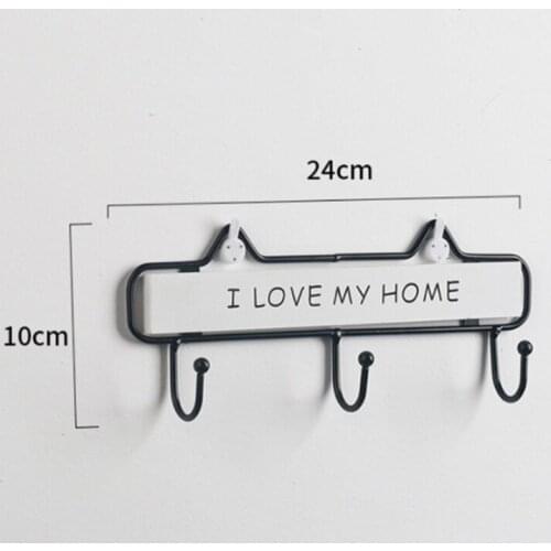 Three Hook Nordic Decoration Creative Porch Key Hook Dressing Room Door Retro Wooden Wall Rack Coat Hook Hook
