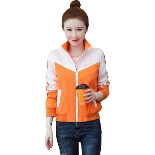 Womens Coat Jacket New Spring Autumn Casual Zipper Jackets Sun Protection Clothing Women Basic Coats Sportswear Female Tops