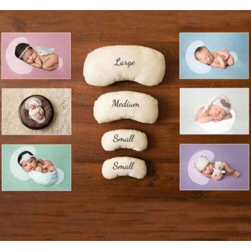 Mini Newborn Filled Pillow Photo Prop Newborn Accessories For Neutral Photography Flexible Pose Pillow Pad Posing Basket Aid