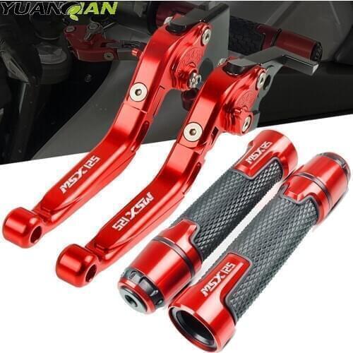Motorcycle CNC aluminum Brake Clutch Levers Handlebar knobs Handle Hand Grips For Honda MSX125 MSX 125 2014 2015 2016 2017
