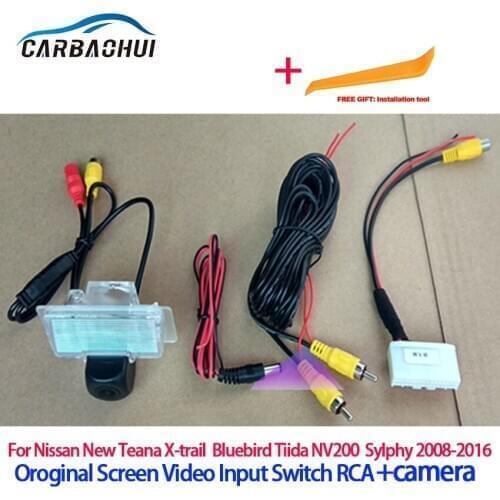 Original Screen Compatible Car Back up Reverse Camera For Nissan New Teana X-trail Bluebird Tiida NV200 Sylphy 2008-2016