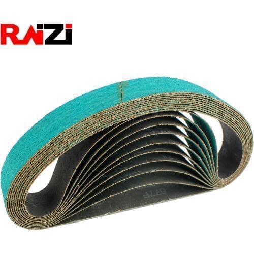 Raizi 3 pieces abrasive Zirconia alumina sanding belt for stainless steel sander/polisher 760* 40 mm Grit P40-120