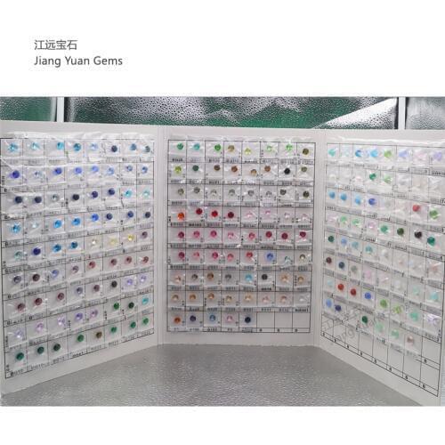 Size 8mm 204Pcs Round Shape Glass Gems Glass Color Chart