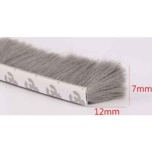 10m 7mm x 12mm self adhesive window door draught excluder brush pile sealing tape weather strip
