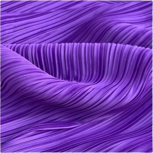 Width 59" Pleated Wind Micro Elastic Draping Pure Color Chiffon Fabric By The Half Yard For Dress Shirt Material