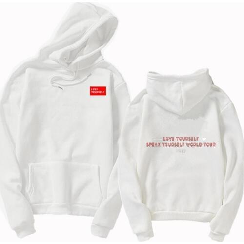 A South Korean boy band hoodie Kpop Love Yourself felpe roupas Sweatshirt Bangtan Album Hoodies & Sweatshirts Womens Clothing
